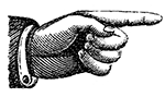 pointing finder to text